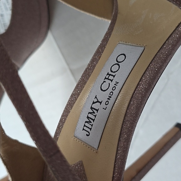 Jimmy Choo Women's Lance 100 Strappy High-Heel Platform Sandals Pink sz 39 - Picture 11 of 16